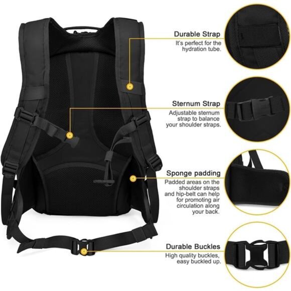 Tactical Backpack for Men,Military Molle Backpack for Hiking,Motorcycle Backpack - Picture 5 of 8